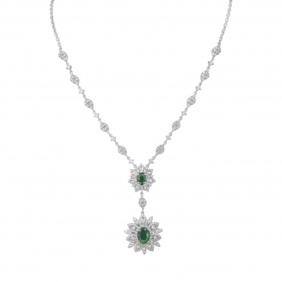 Emerald Bloom Necklace 