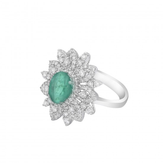 Emerald Bloom Ring